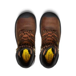 Keen Men's Camden 8" Insulated Waterproof Boot (Carbon-Fiber Toe) | Leather Brown/Black -Shoe Boutique Shop d9ecb32720293995bb4c6406c88ceb5324eecbd2