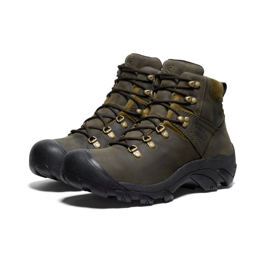 Keen Men's Pyrenees Waterproof Hiking Boot | Mulch/Military Olive 2 Keen Men's Pyrenees Waterproof Hiking Boot | Mulch/Military Olive - Image 2