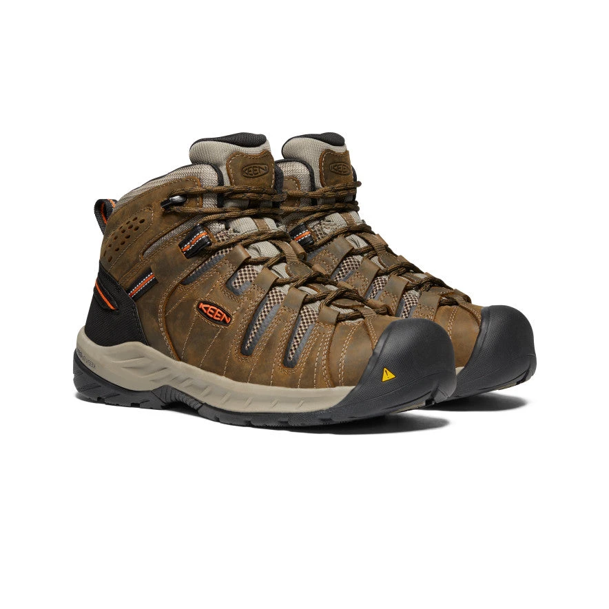 Keen Men's Flint II Boot (Soft Toe) | Cascade Brown/Burnt Ochre 2 Keen Men's Flint II Boot (Soft Toe) | Cascade Brown/Burnt Ochre - Image 2