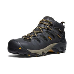 Keen Men's Lansing Mid Waterproof (Steel Toe) | Raven/Tawny Olive -Shoe Boutique Shop e964198265834cc2caa93d626798f3937d40a9f9