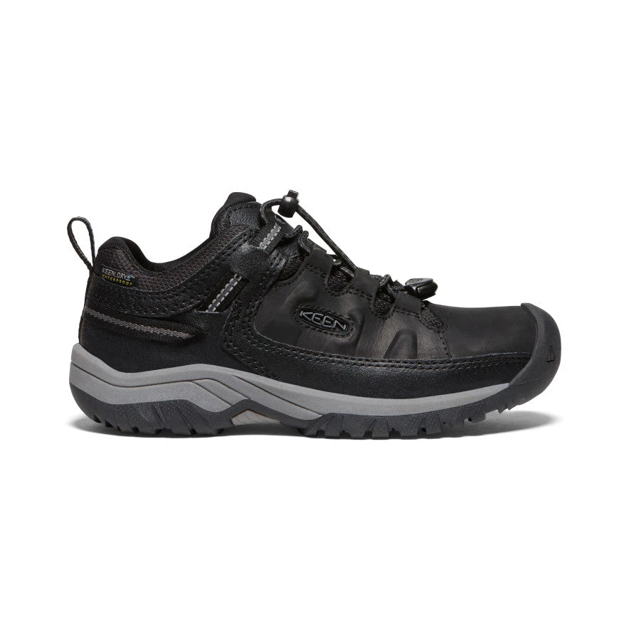 Keen Big Kids' Targhee Waterproof Shoe | Black/Steel Grey 1 Keen Big Kids' Targhee Waterproof Shoe | Black/Steel Grey