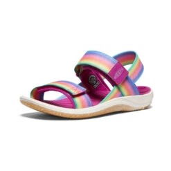 Keen Big Kids' Elle Backstrap | Rainbow/Festival Fuchsia -Shoe Boutique Shop fcb2b4ad014eb7760a5ab95b5f186bdfcf9dd4b8